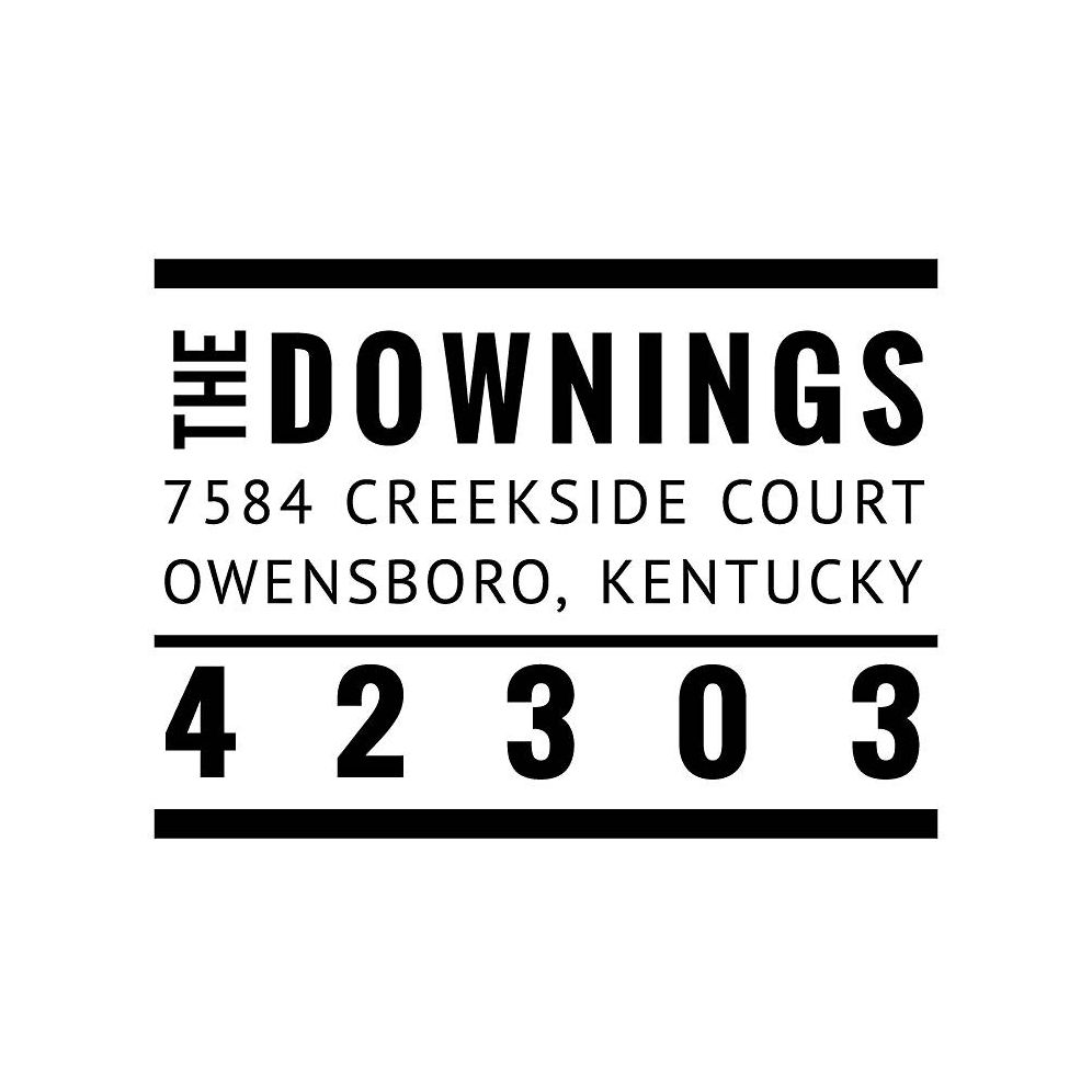 Bold Line Typography Custom Stamp and Stamp Tool