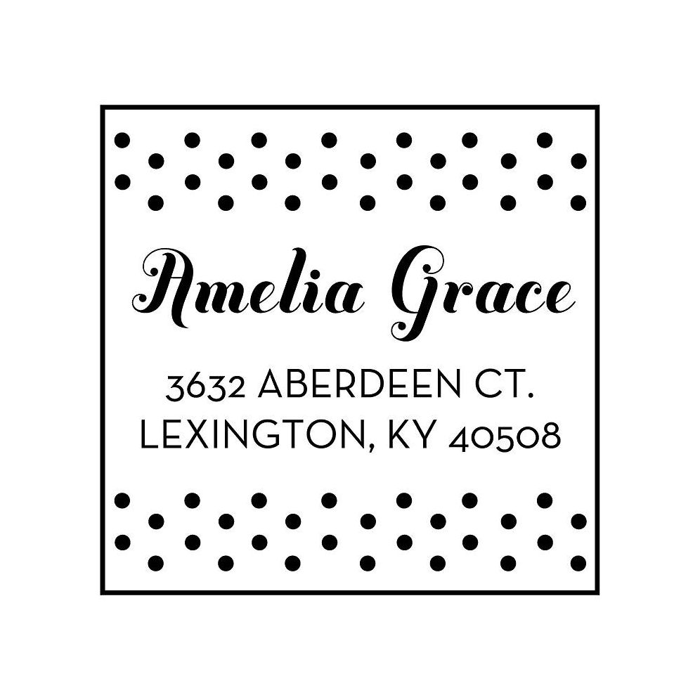 Polka Dot Baby Custom Stamp and Stamp Tool