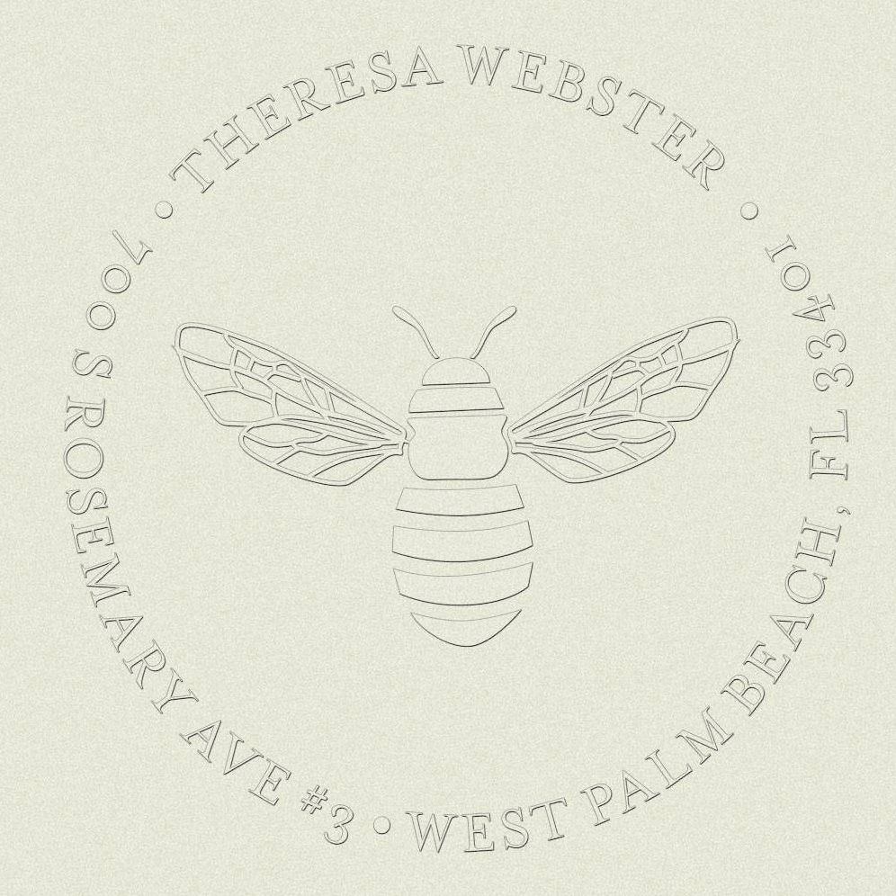 Bee Kind Custom Embosser Plate with Embossing Tool