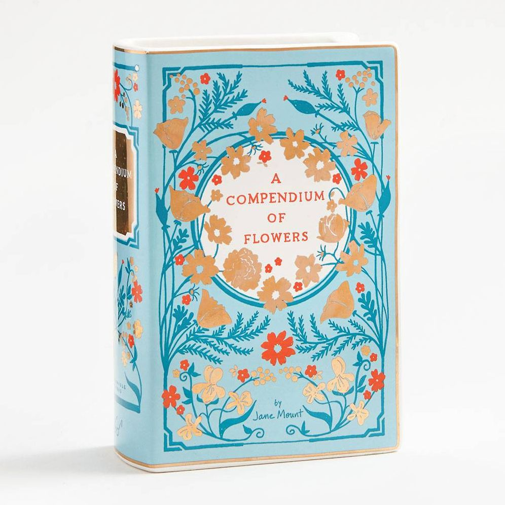 Bibliophile Ceramic Vase: A Compendium of Flowers: A Compendium of Flowers (Flower Vase, Ceramic Vase for Book Lovers, Gift Idea for Book Lovers)