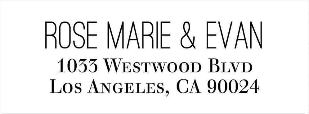 Hemingway Return Address Label