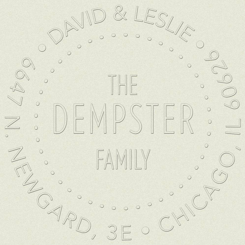 Circle Multi-Dot Custom Embosser Plate