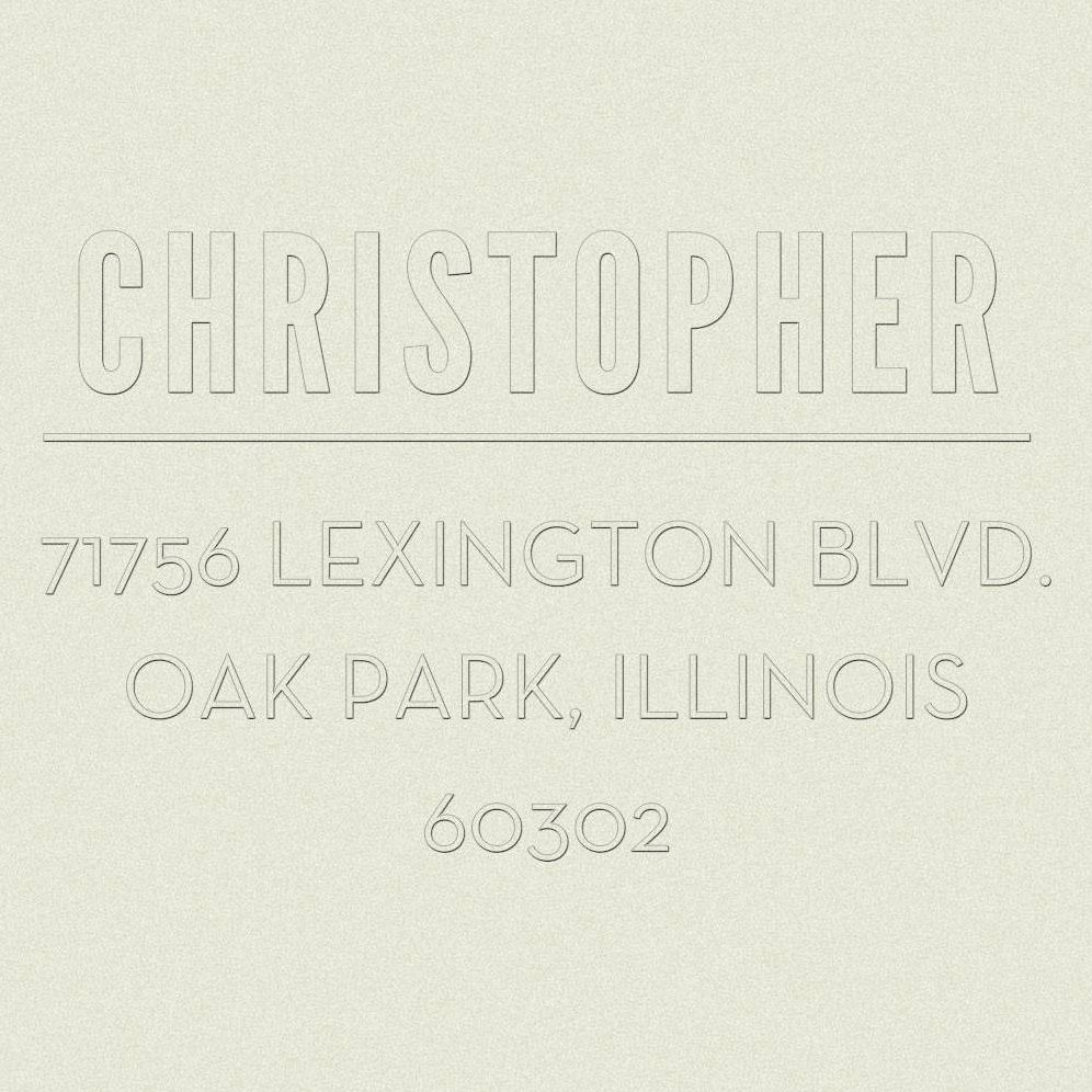 Upper Rule Custom Embosser Plate