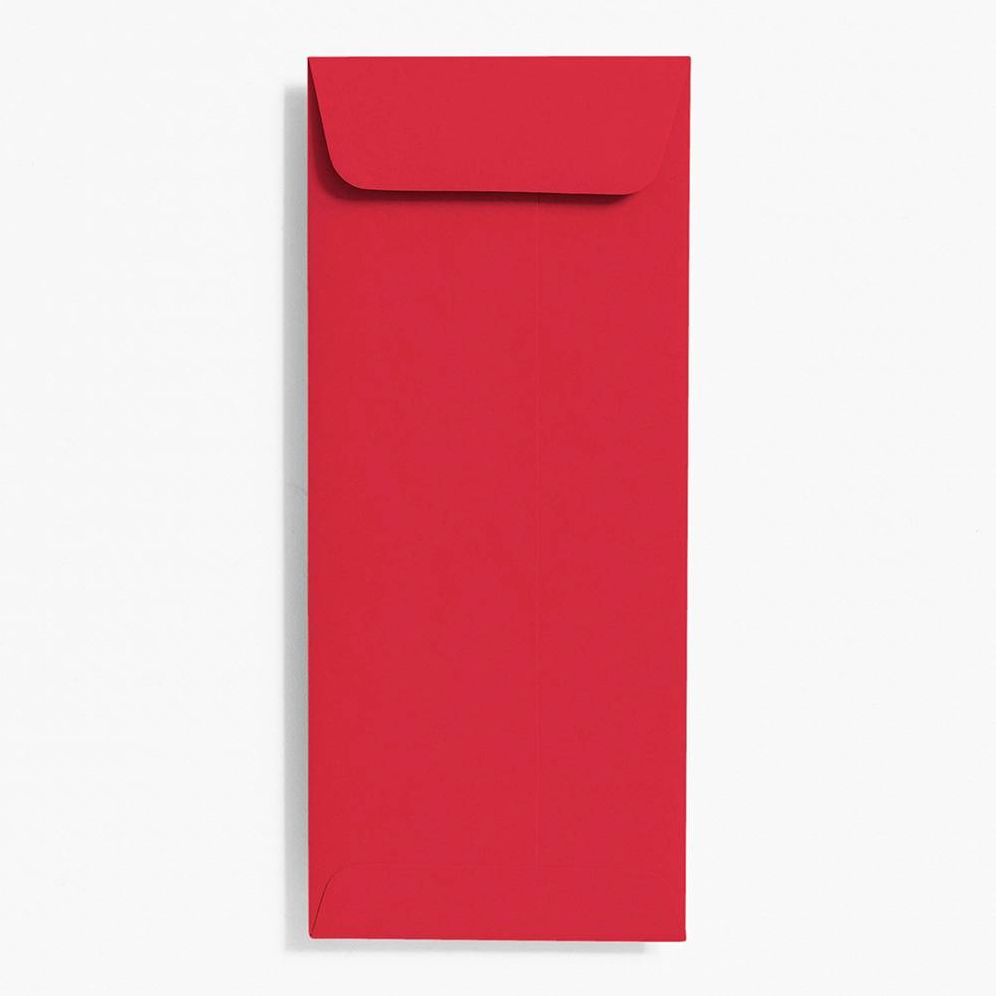 #10 Open End Red Envelopes