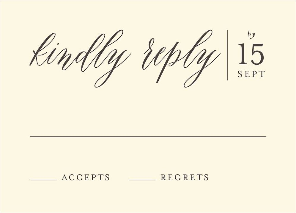 Contemporary Script Response Card