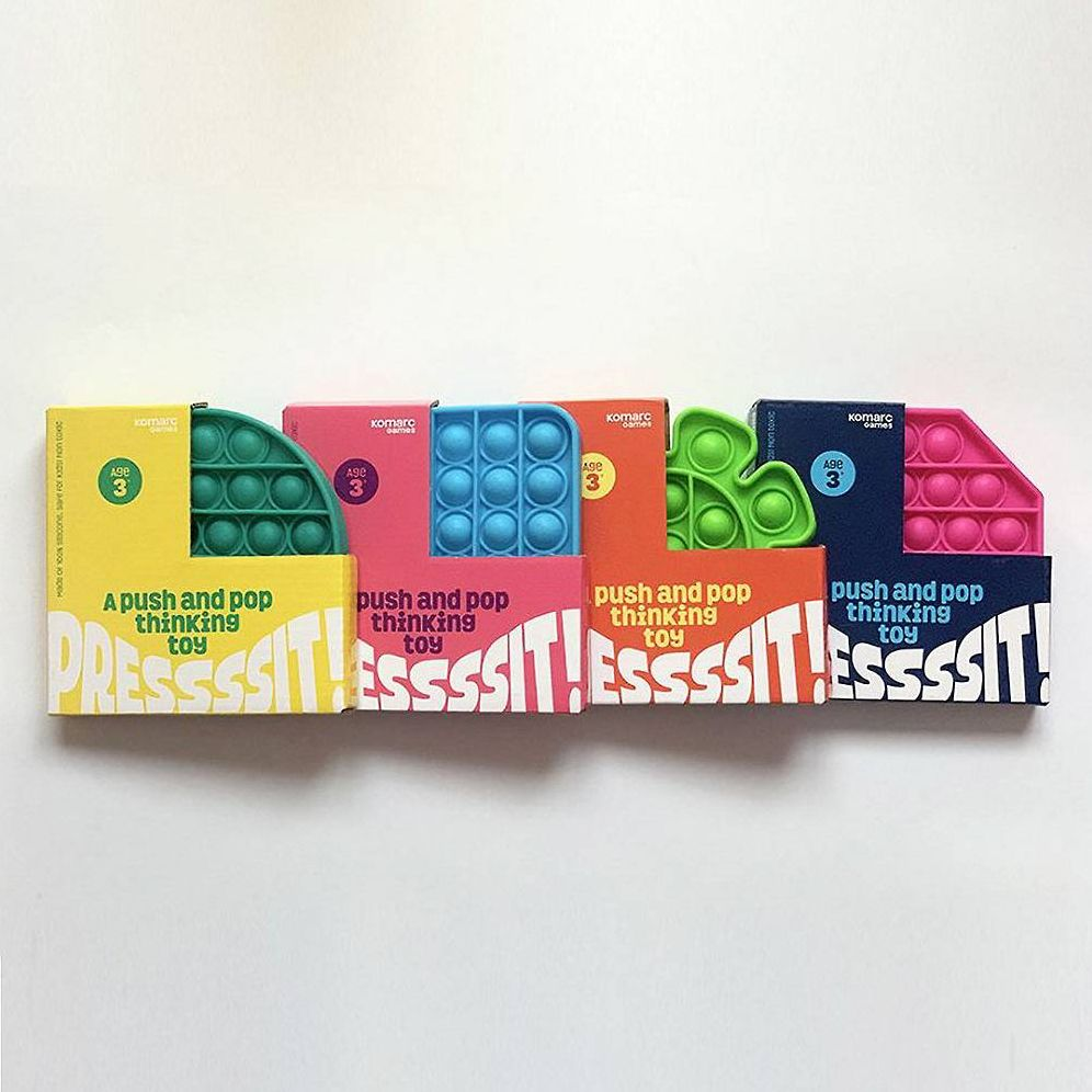 Pressssit! Green Flower Fidget Toy