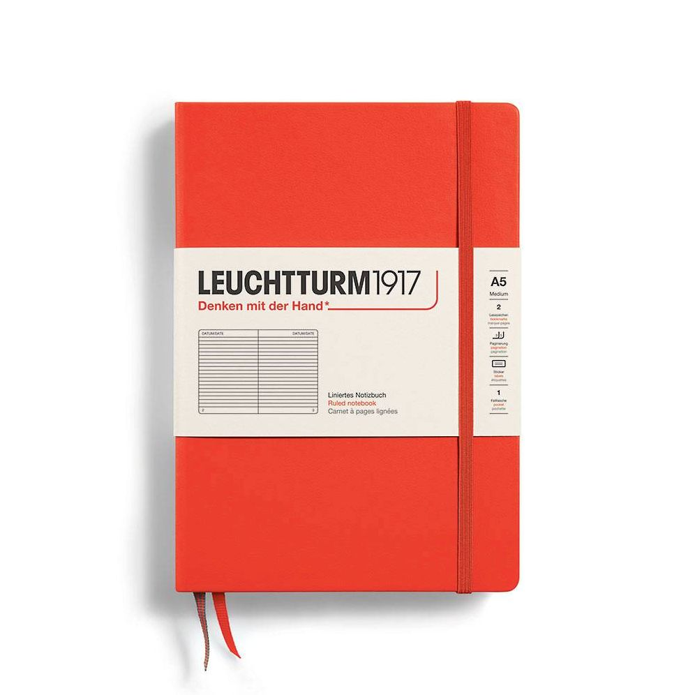 Leuchtturm1917 Lobster Hardcover Medium Ruled Journal | Paper Source