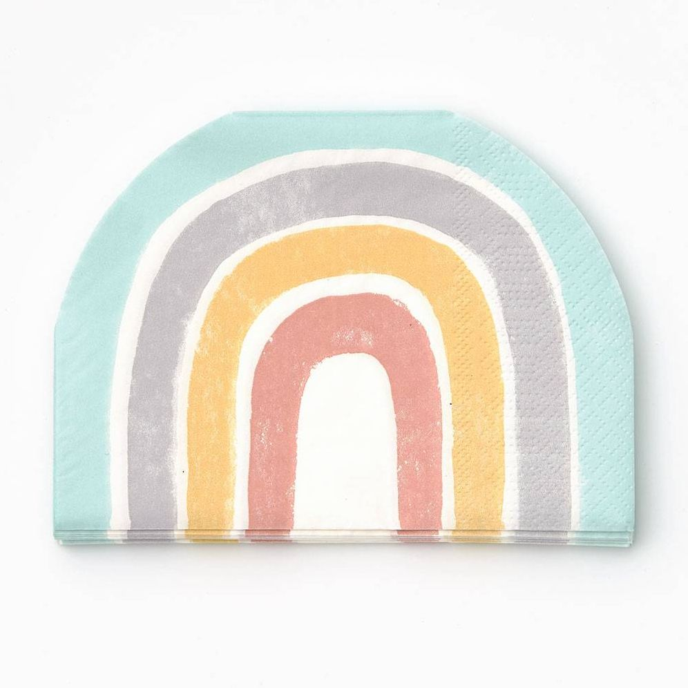 Oh Baby Rainbow Die-Cut Napkins