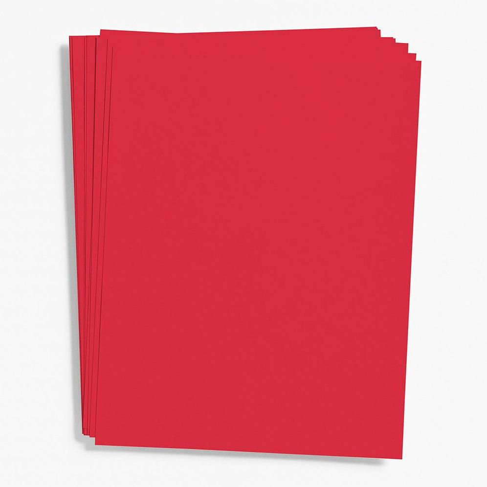 Red Card Stock 8.5