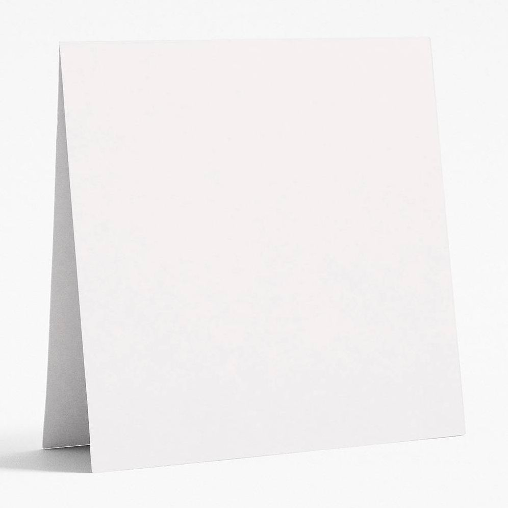 5.5" Square Superfine White Folded Cards