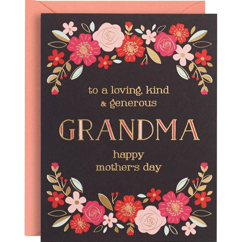 Grandma Bright Floral Mother's Day Card