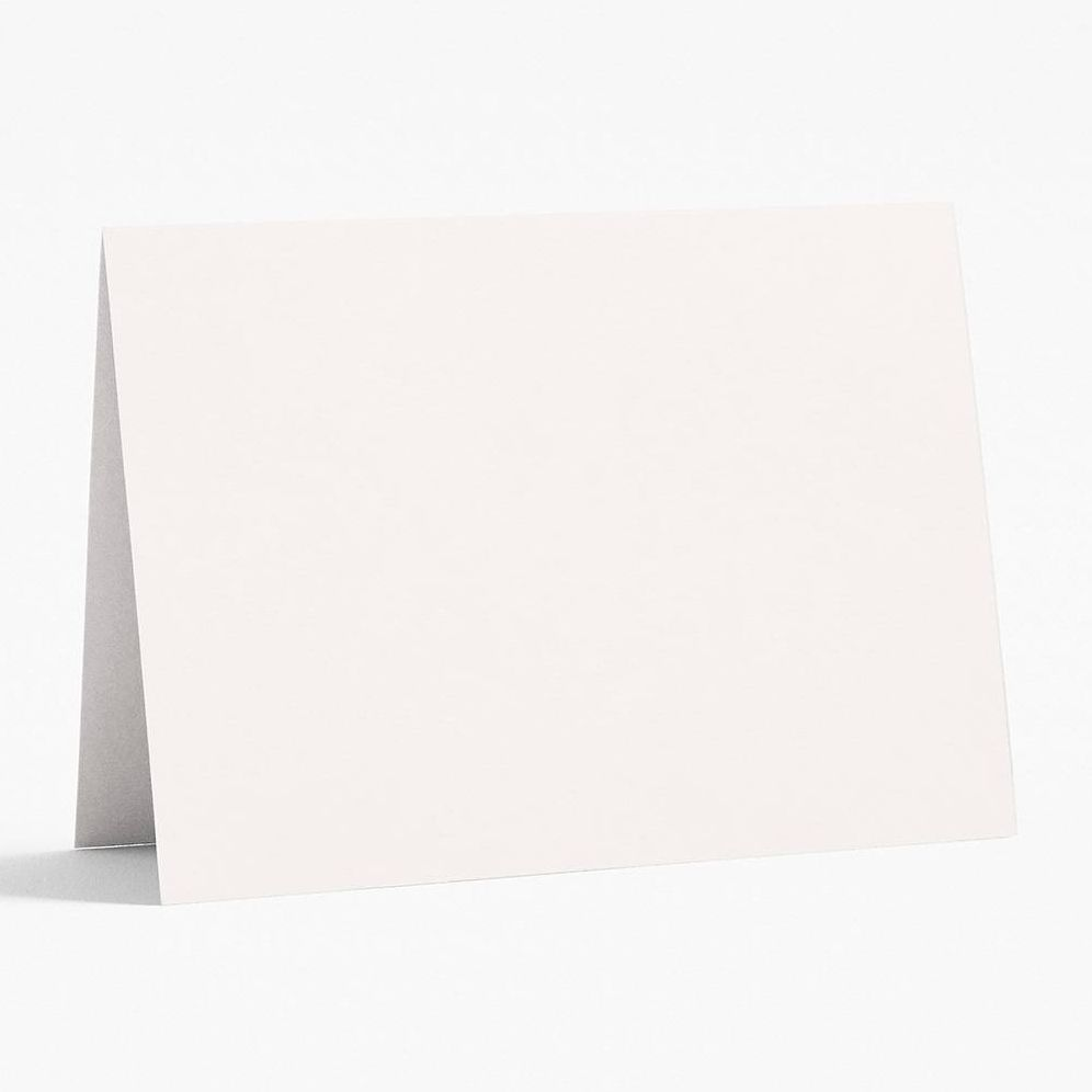A6 Superfine White Folded Cards
