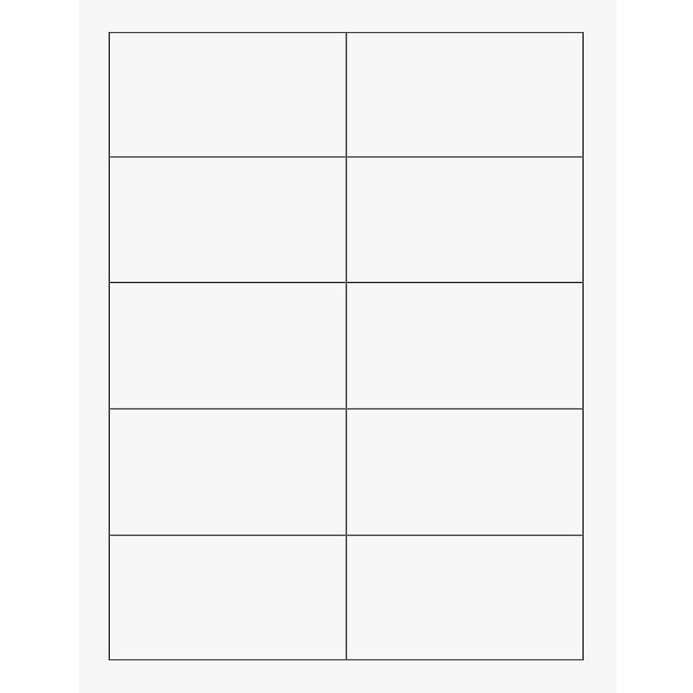 Pure White Printable Business Cards