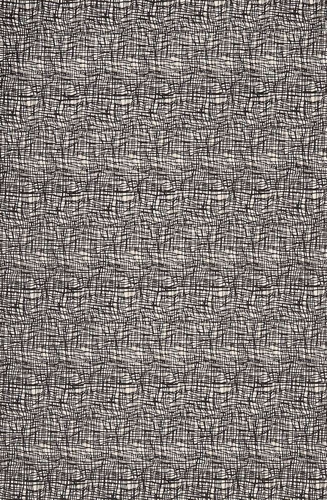 Black Gauze on Cream Handmade Paper