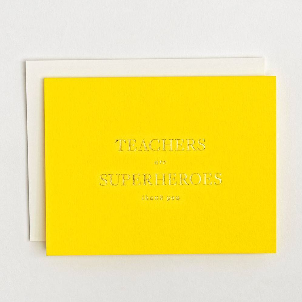 Teachers are Superheros Greeting Card