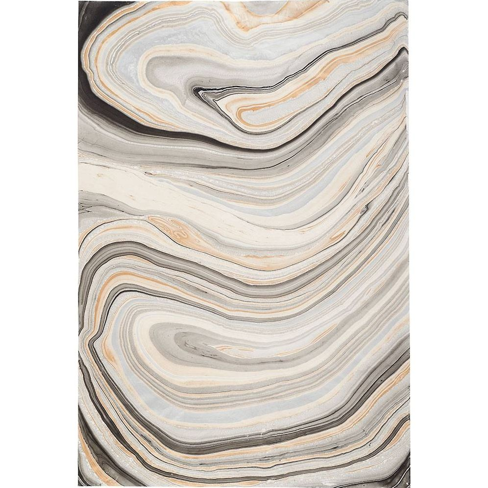 Black, Gold and Silver Elegance Marble Handmade Paper