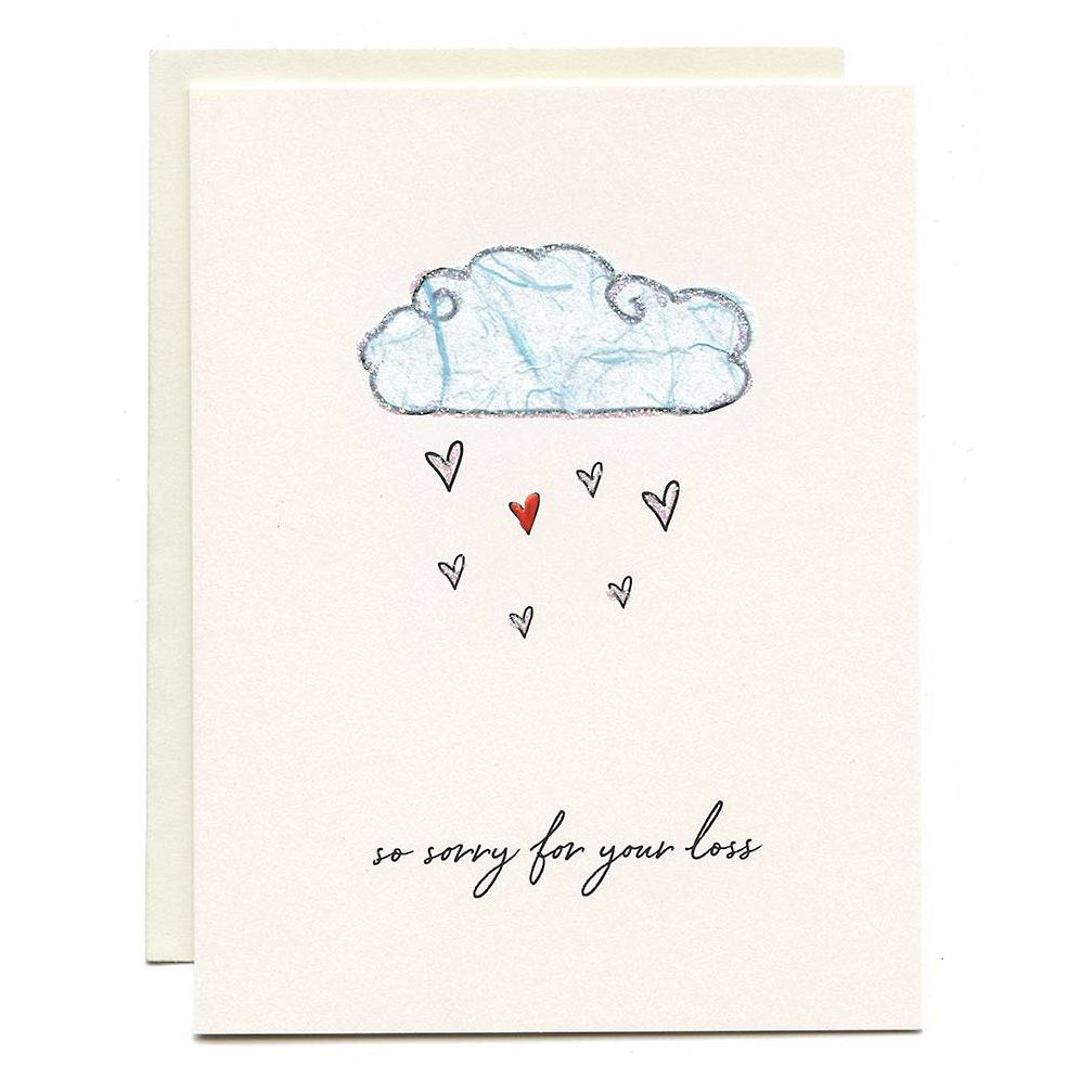 Handcrafted Sorry For Your Loss Sympathy Card