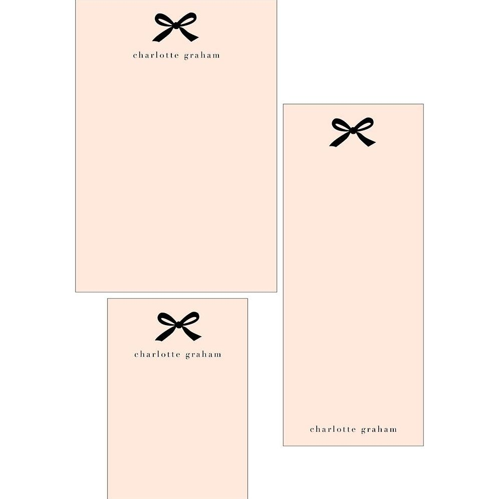 Bow Mixed Personalized Notepads