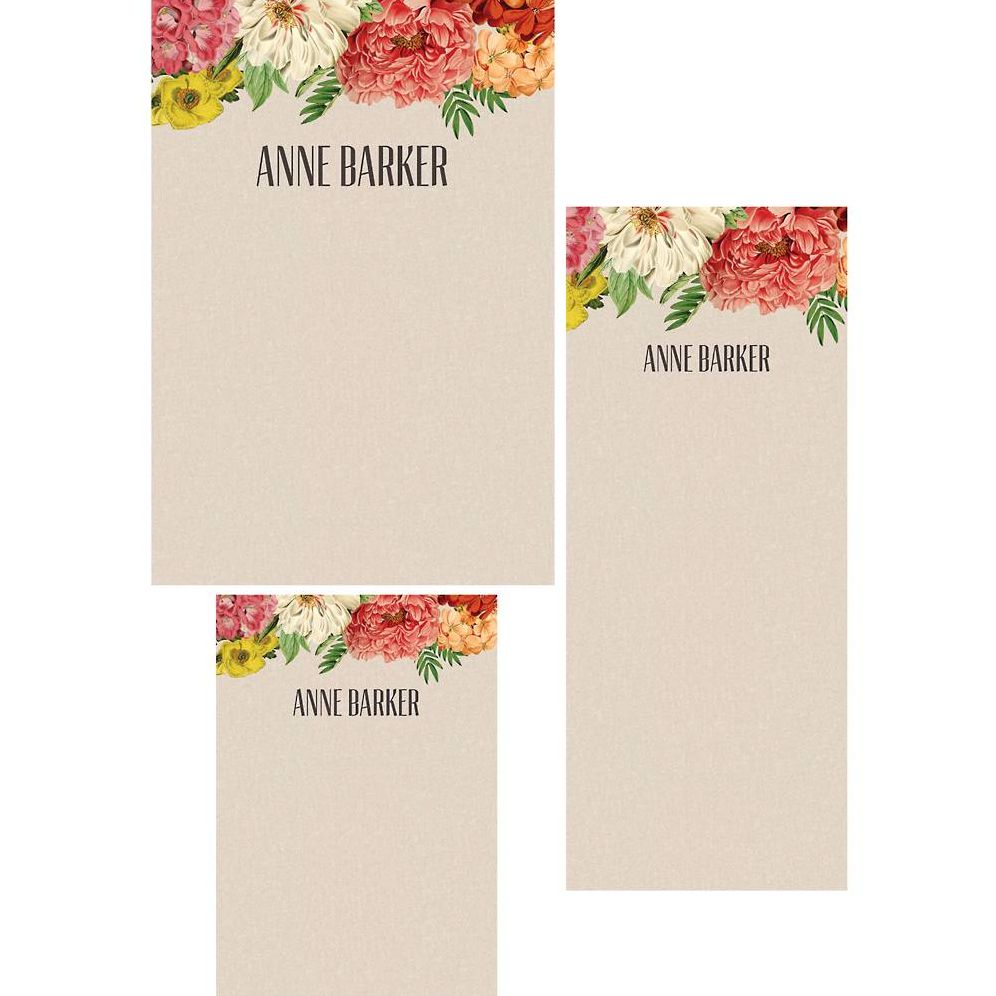 Bouquet Mixed Personalized Notepads