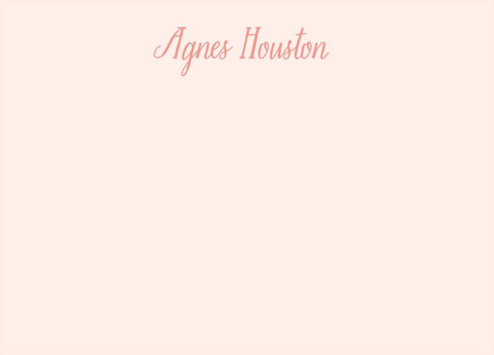 Saint Agnes A6 Stationery