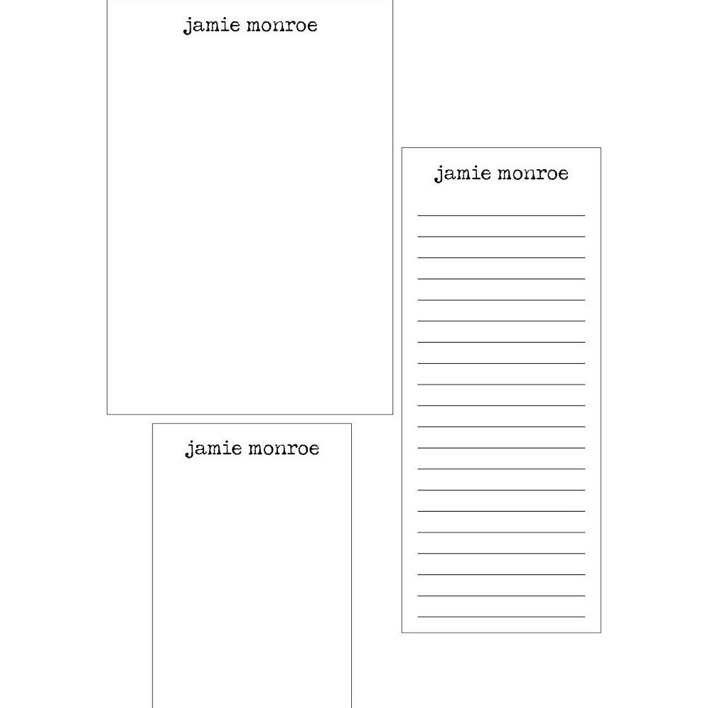 Typewriter Mixed Personalized Note Pads