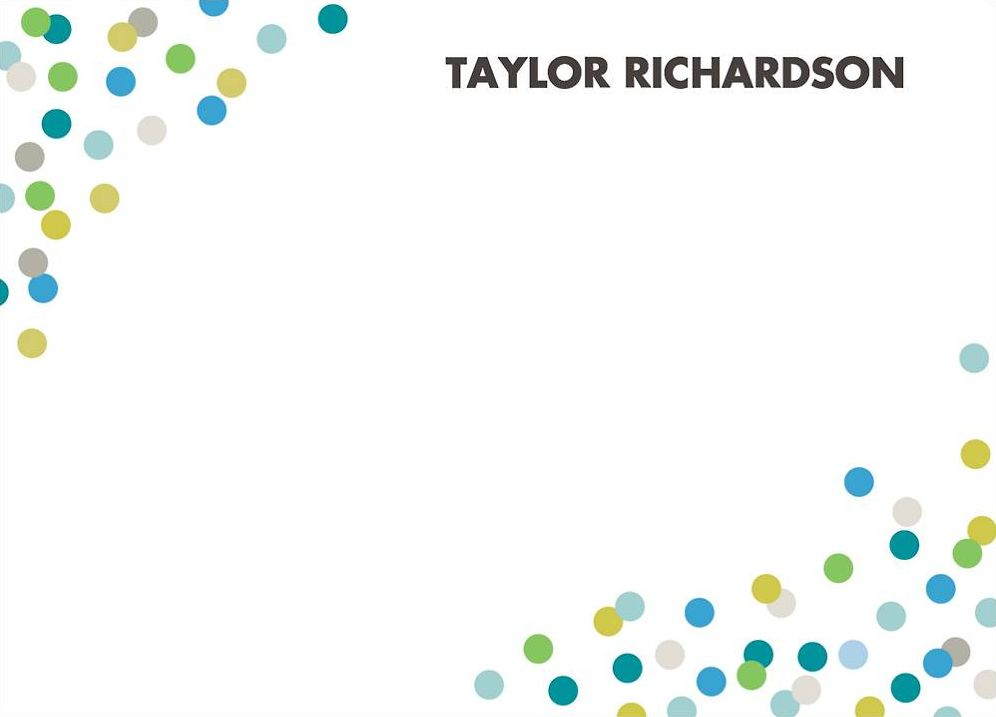 Color Confetti A6 Stationery