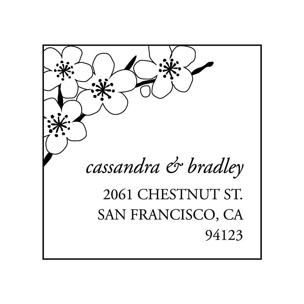 Cherry Blossom Custom Stamp and Stamp Tool