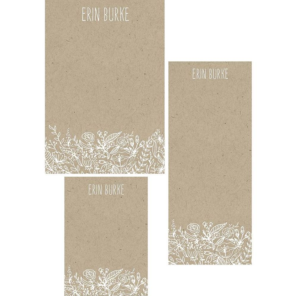 Wedding Flowers Mixed Personalized Notepads