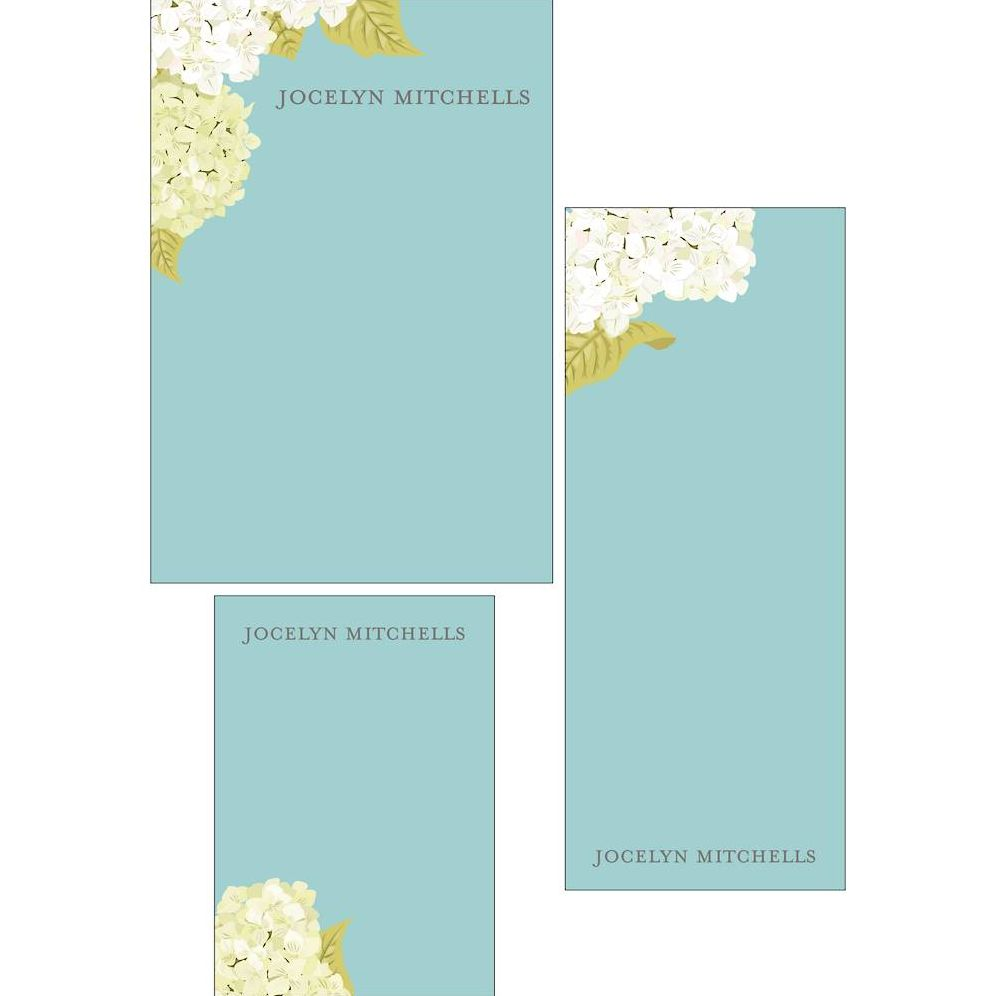 Hydrangea Mixed Personalized Notepads