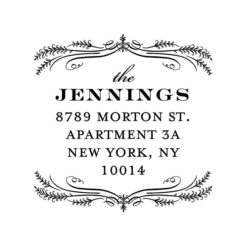 Elegant Laurel Custom Stamp and Stamp Tool