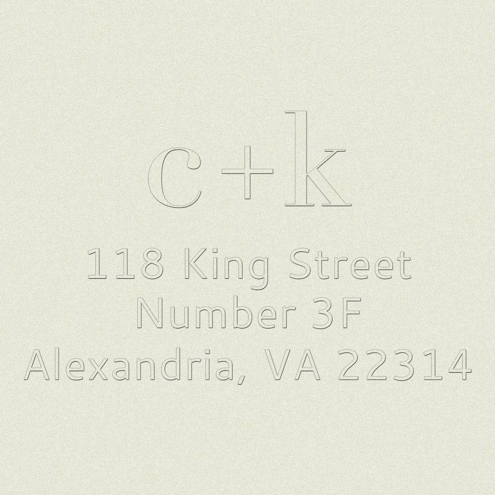 Lowercase Initials Custom Embosser Plate