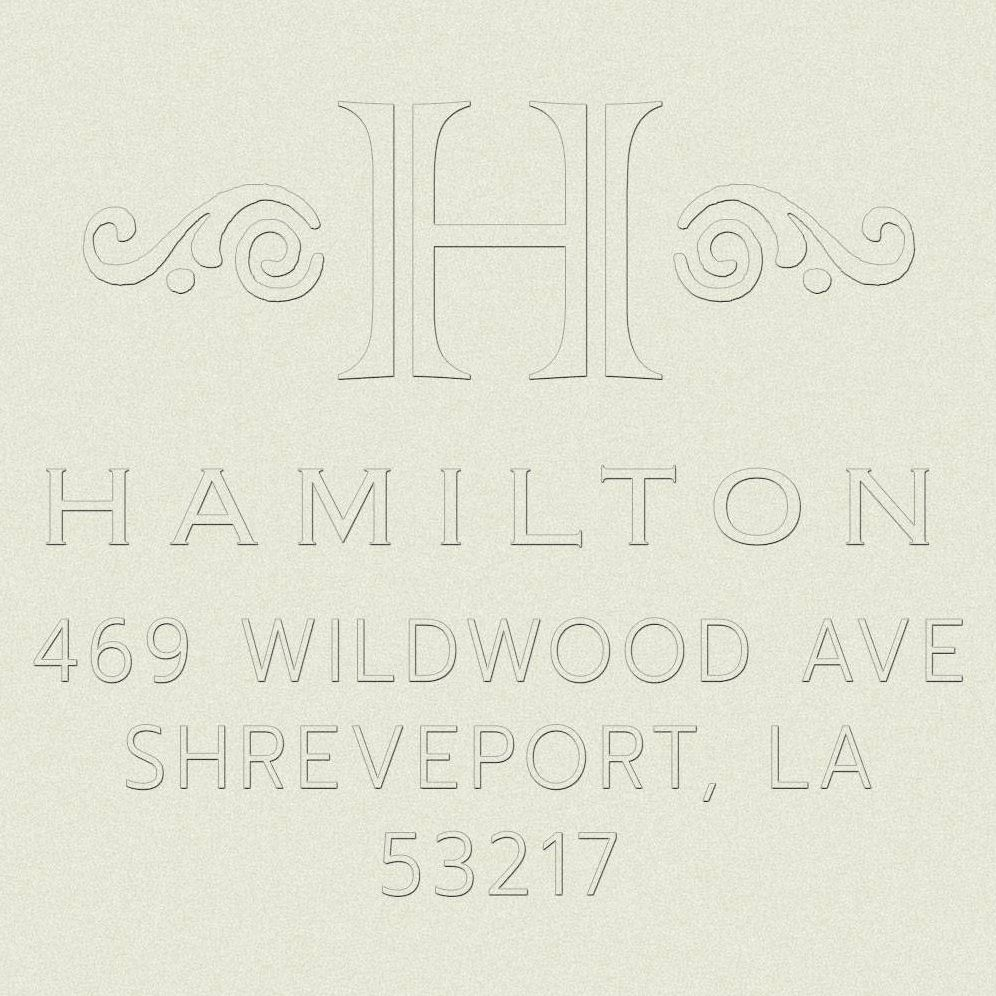 Initial Scrolls Custom Embosser Plate