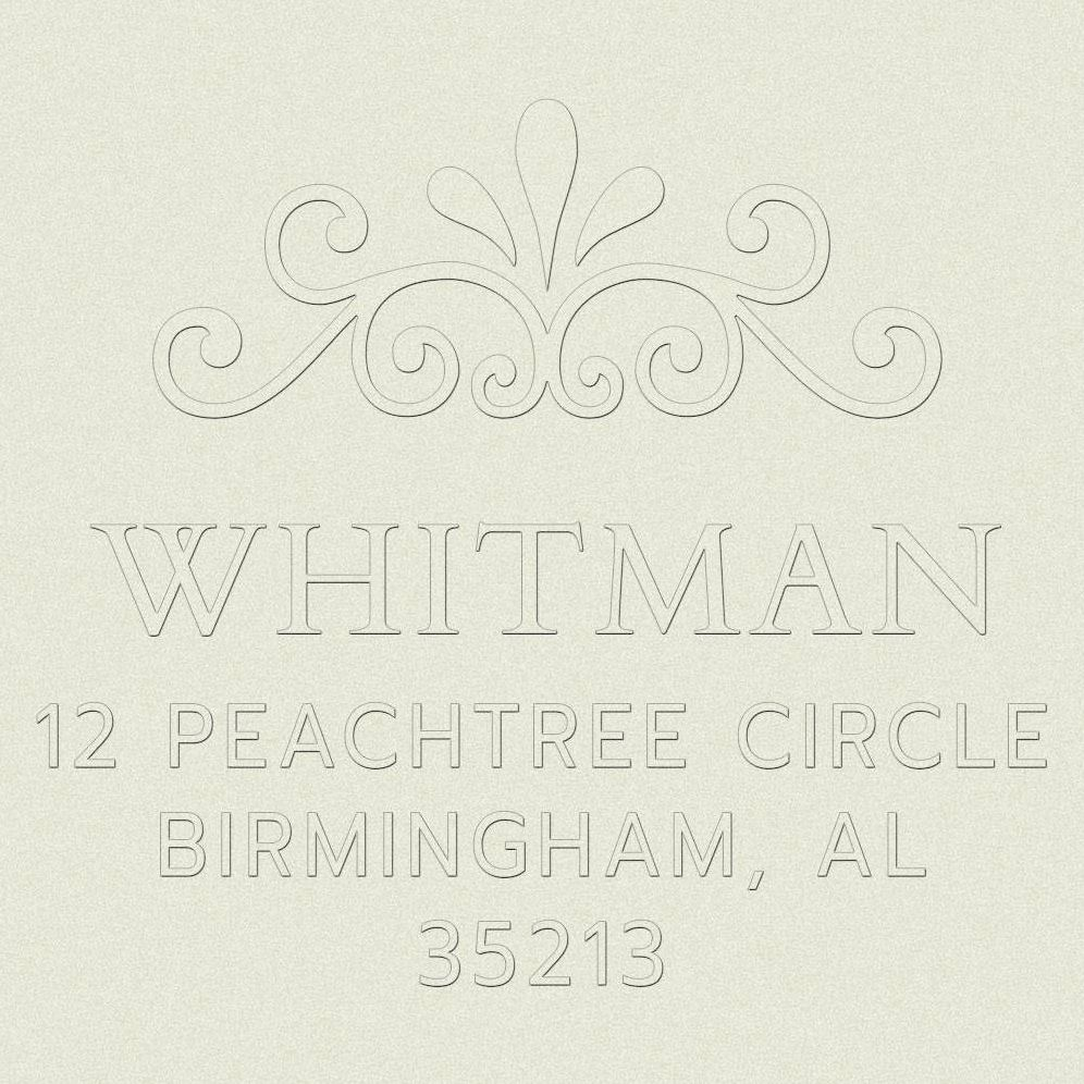 Decorative Crown Custom Embosser Plate