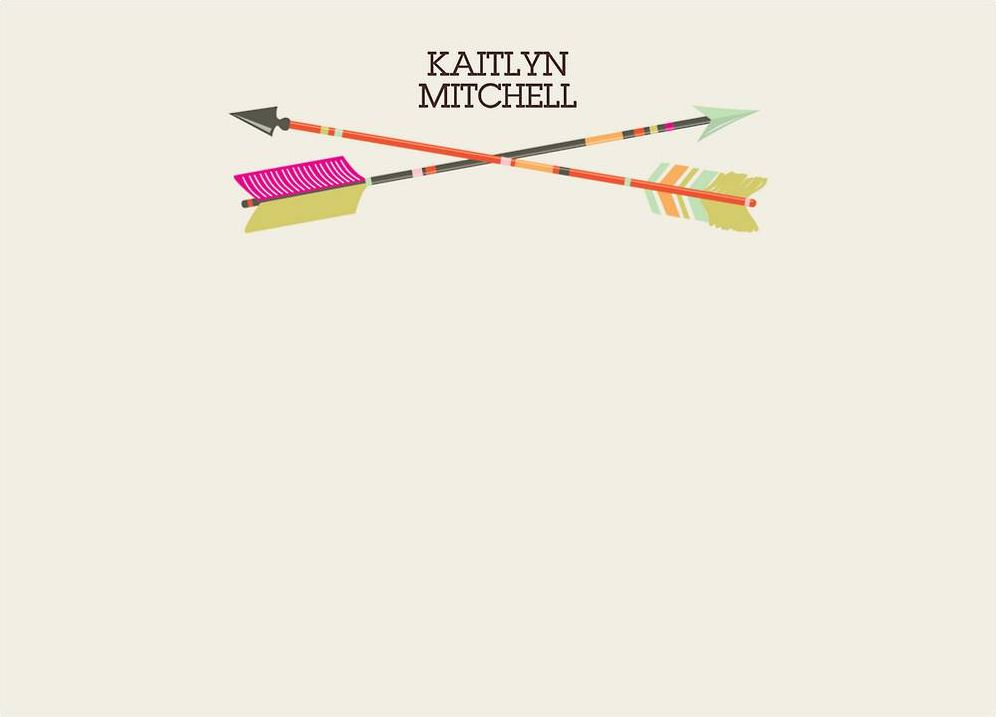 Arrows A6 Stationery