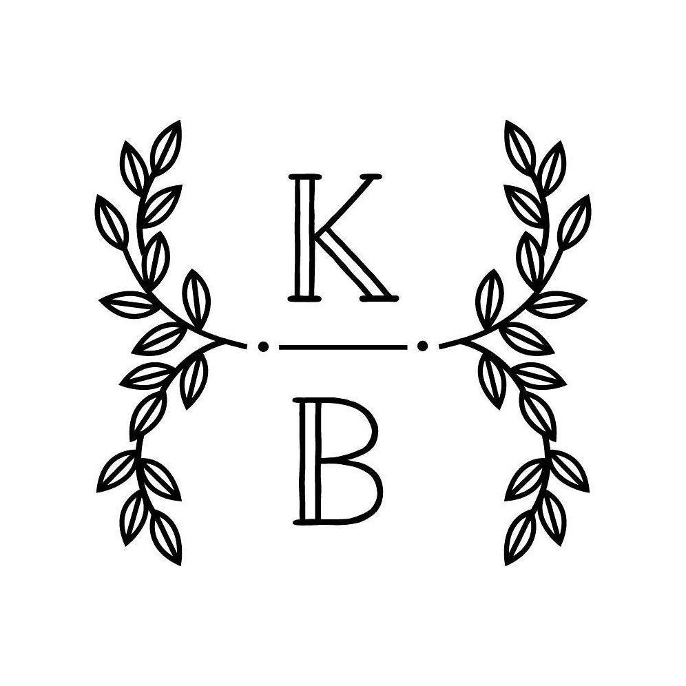 Leaves Monogram Custom Stamp and Stamp Tool