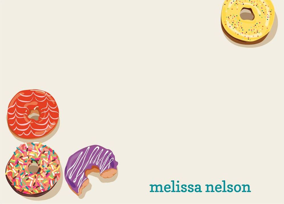 Donuts A6 Stationery