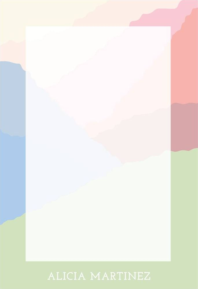 Soft Hills Personalized Notepad Set