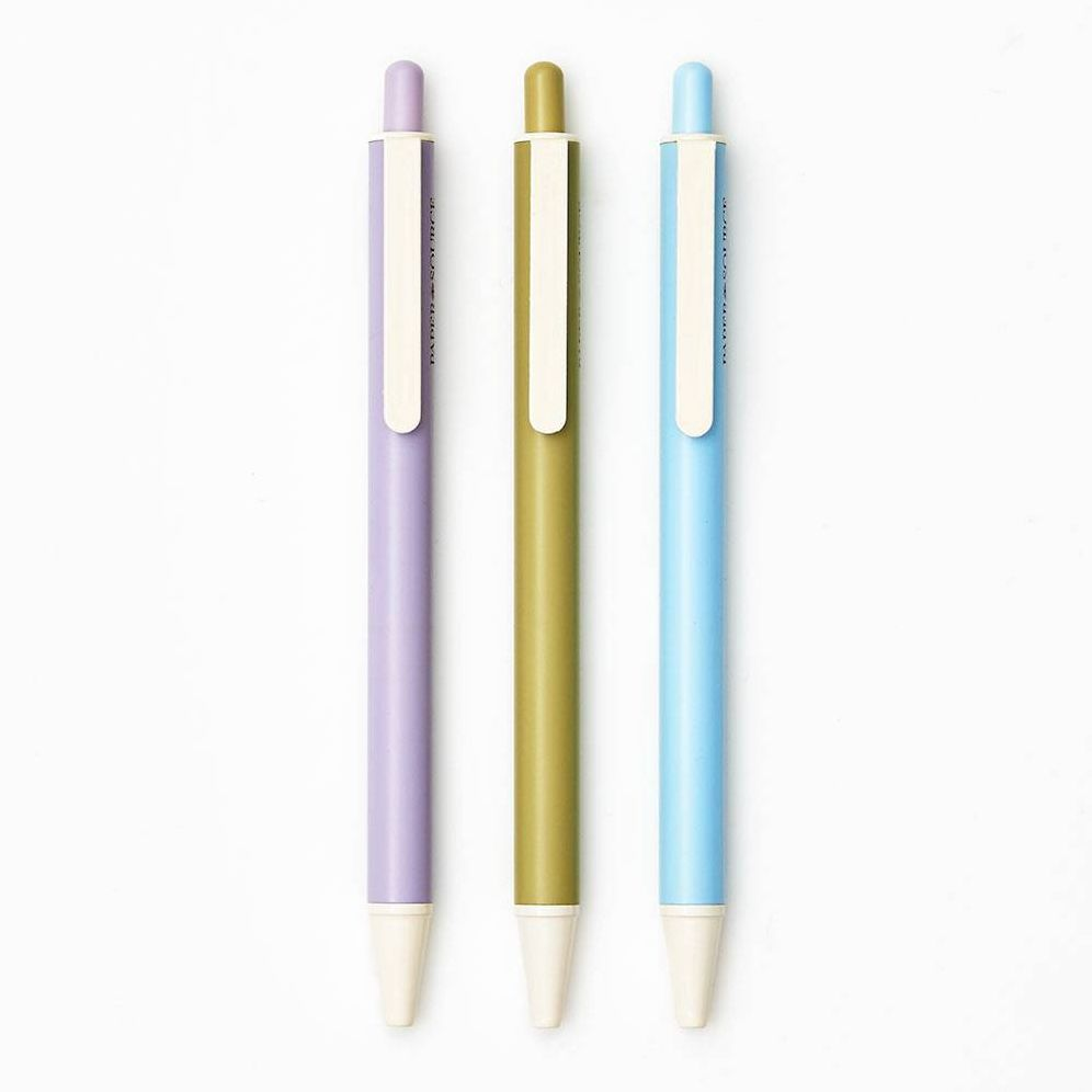 PS Collection Matte Pastel Ballpoint Gel Pen S/3