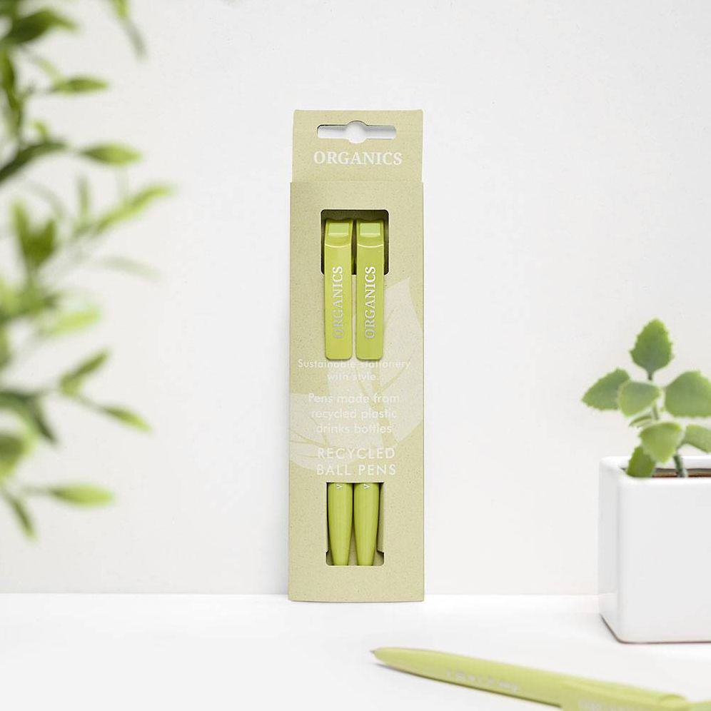 Organics Kiwi Recycled Pens