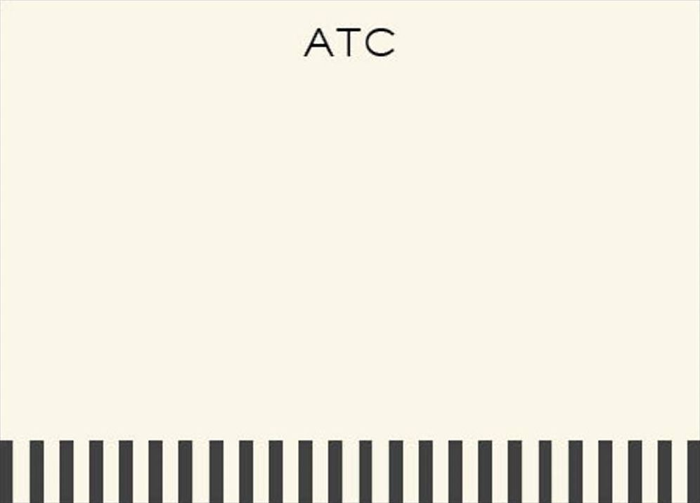 Black Alto Stripe Stationery