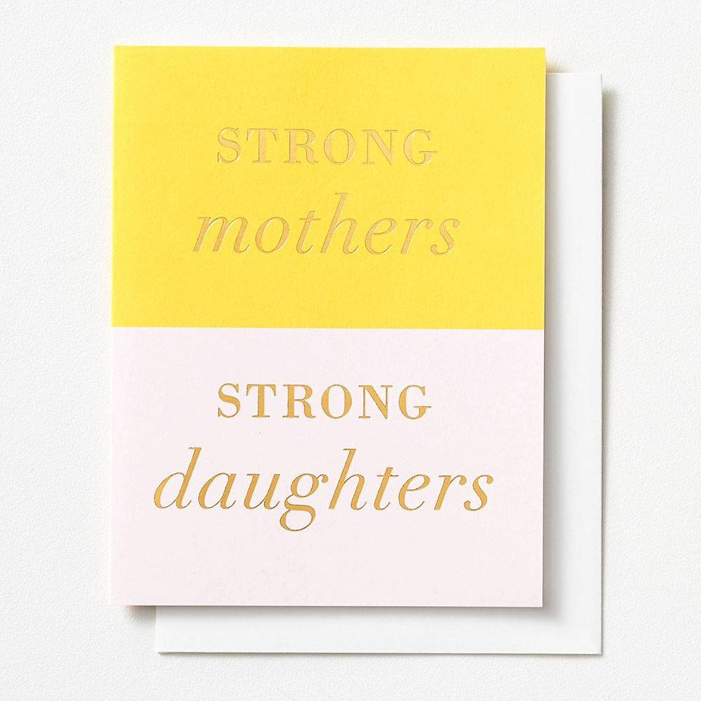 Strong Mothers Strong Daughters Mother's Day Card