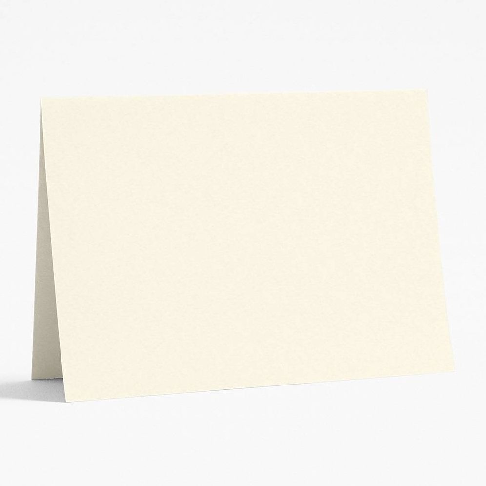 A7 Luxe White Folded Cards