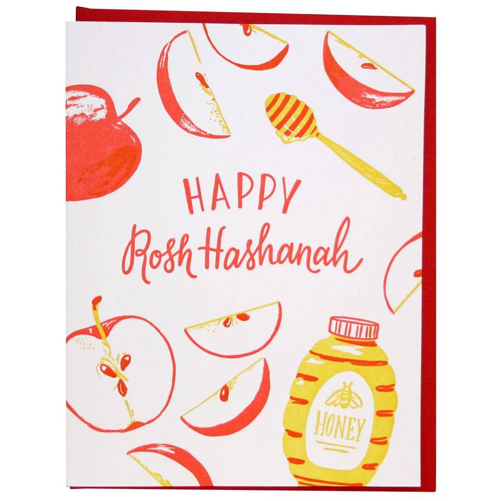 Sweet Apple Slices Rosh Hashanah Card