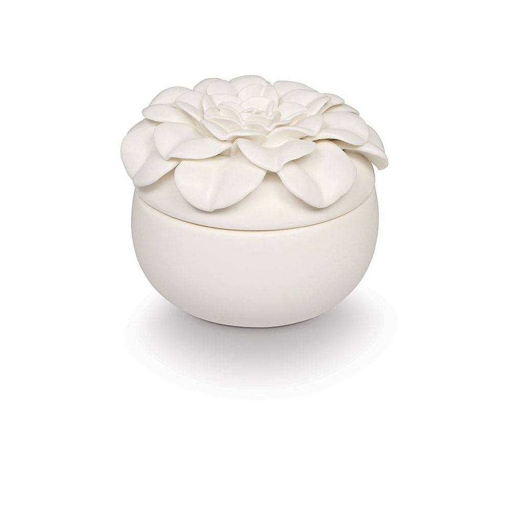 Citrus Crush Ceramic Flower Candle