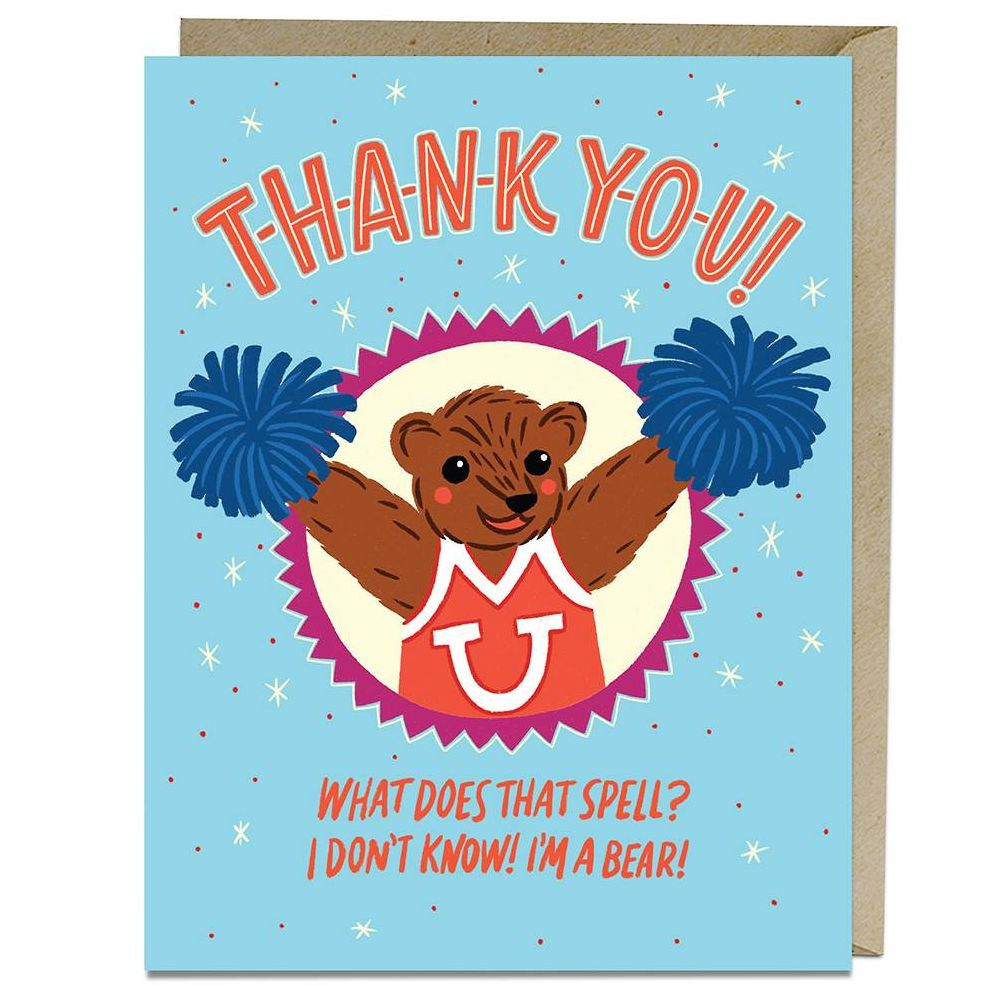 Thank You, I'm a Bear! Card
