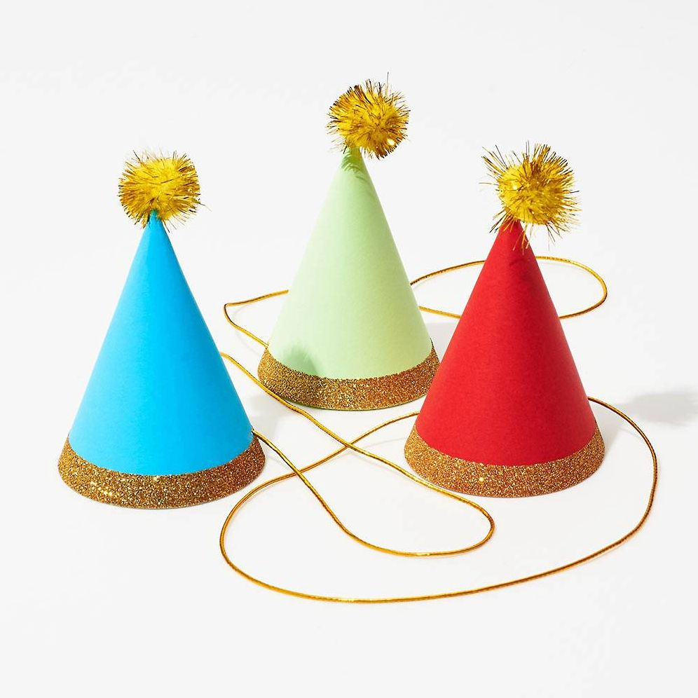 Mini Pom Party Hats Paper Source - Main Image