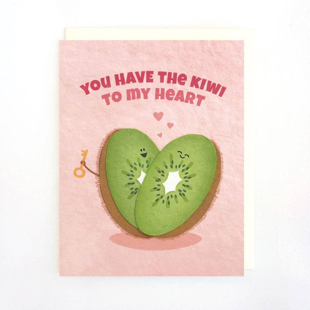 Kiwi To My Heart Valentine Card