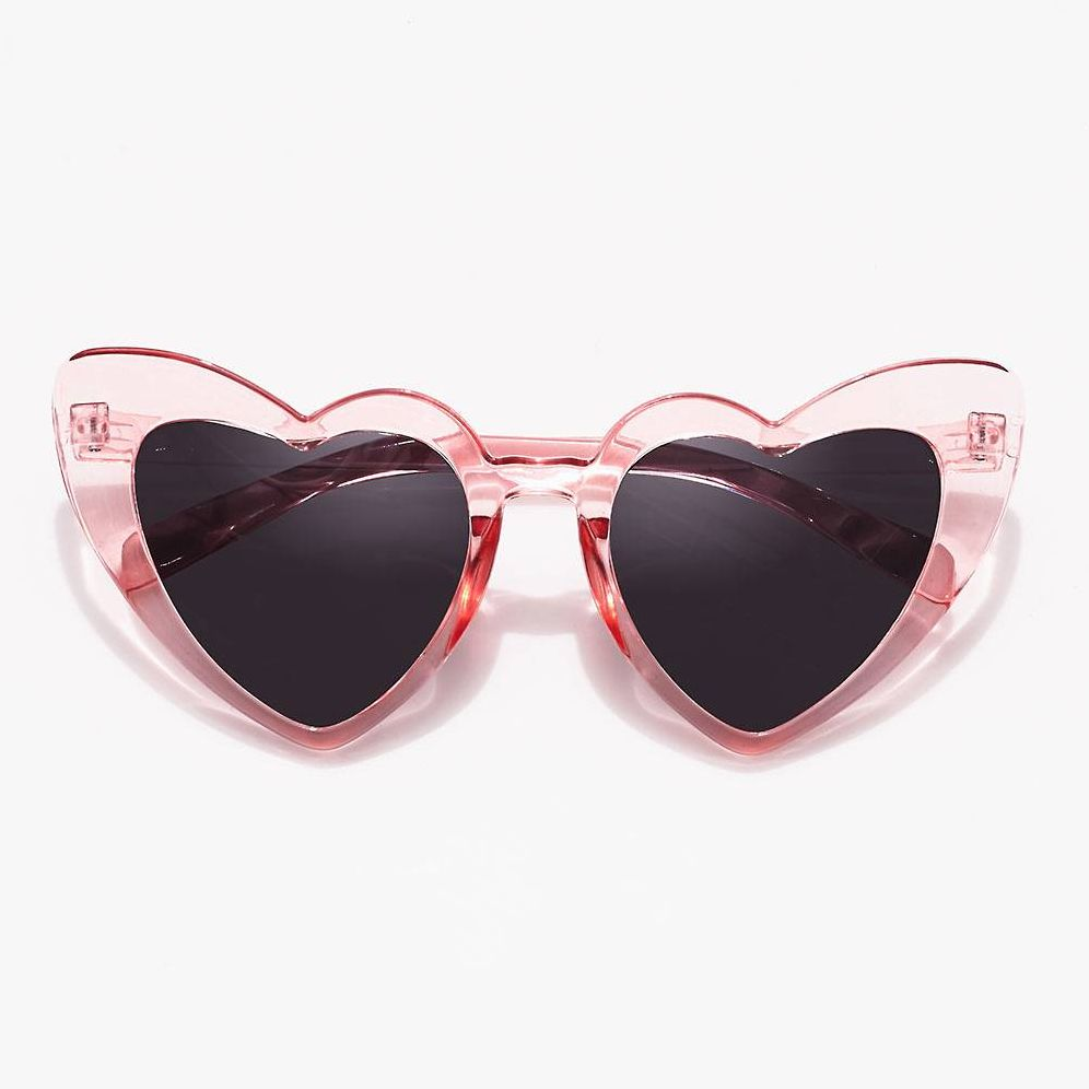 Clear Pink Heart Sunglasses Paper Source