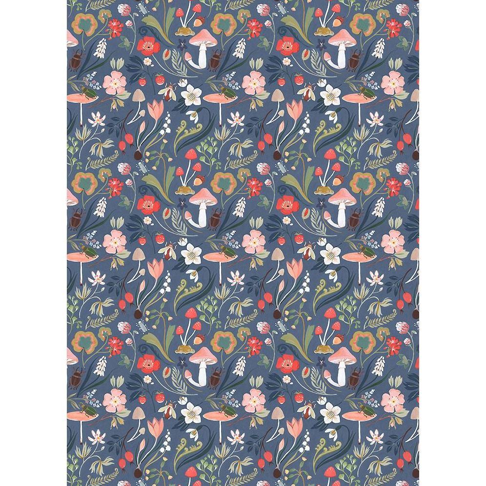 Floral Mushroom Flat Wrap