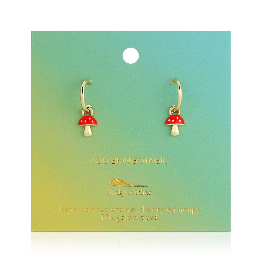 Bring Magic Mushroom Earrings Paper Source